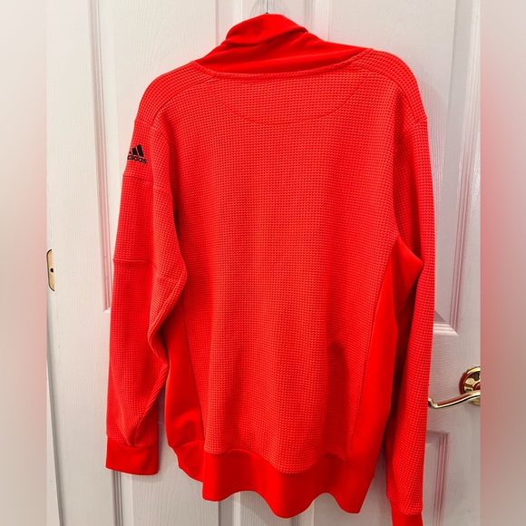 Adidas Running Pullover Top Size XL  Orange - Picture 4 of 8